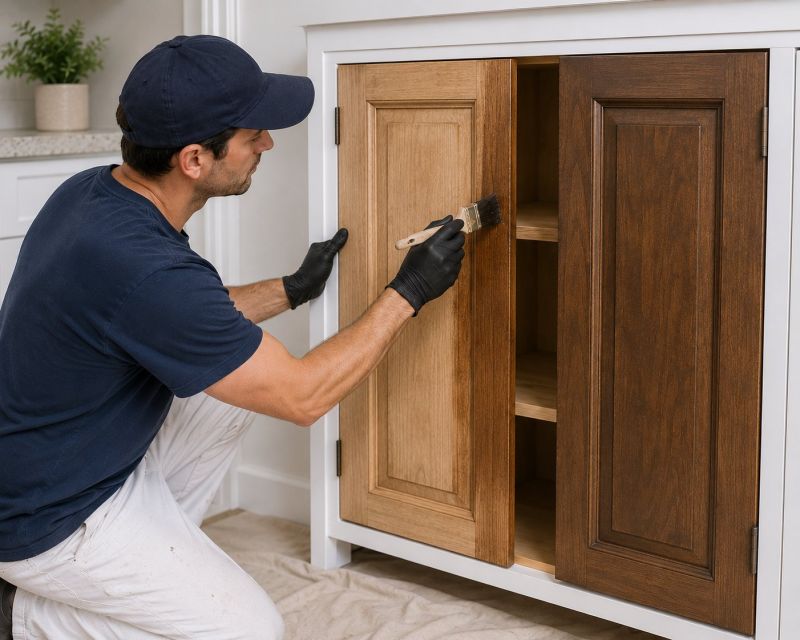 Kitchen Cupboard Refinishing in Carmel, IN