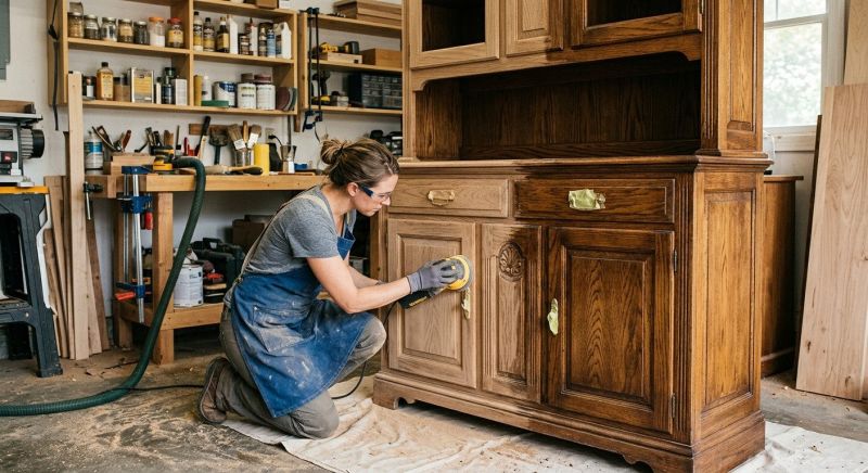 Oak Cabinet Refinishing in Muncie, IN