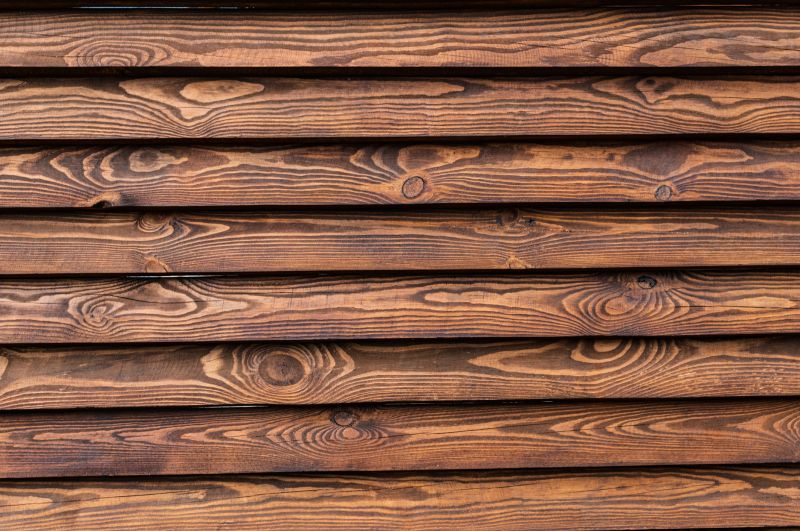 Stained Cedar Siding Close-up