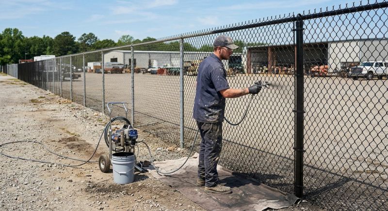Commercial Fence Painting in Greeley, CO