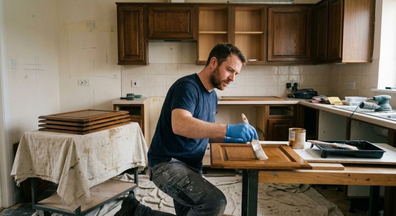 Wood Cabinet Refinishing in Lafayette, IN